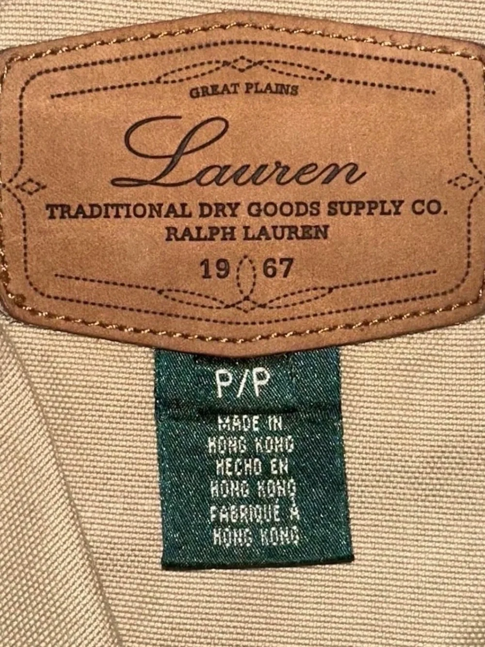Ralph Lauren Beige Embroidered Western Jean Jacket - Picture 3 of 7
